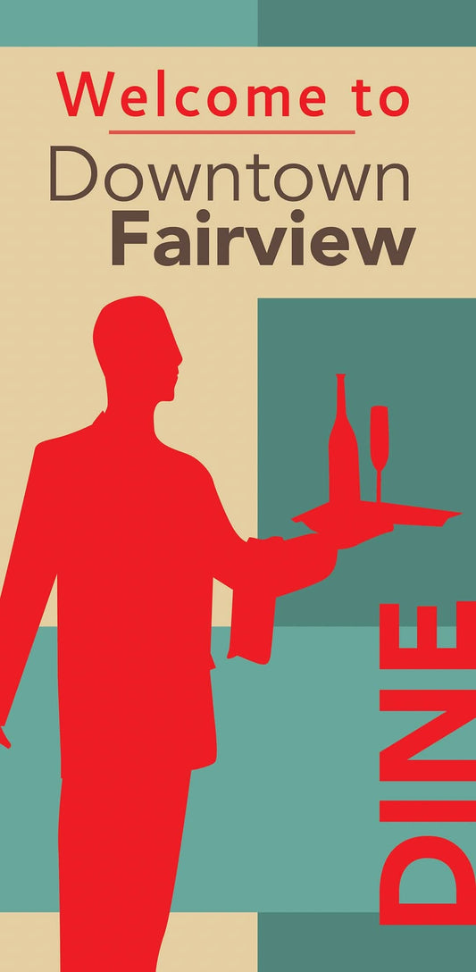 Welcome Dine Single Vinyl Banner