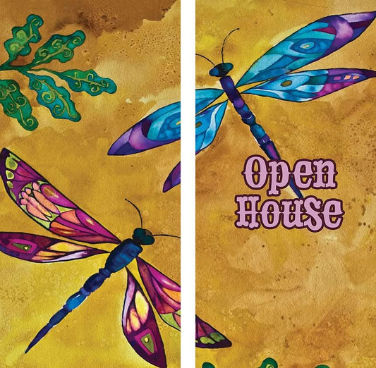 Welcome Dragons Double Vinyl Banner Set